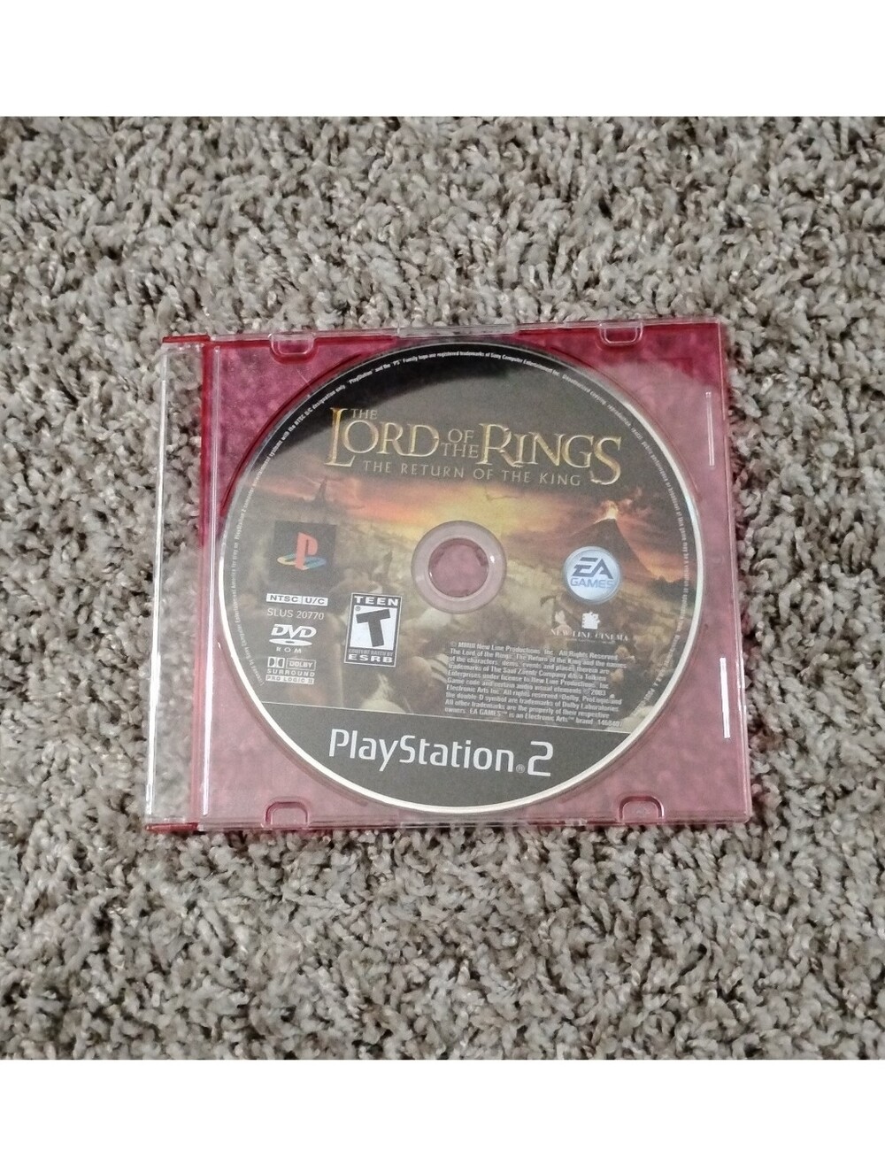 The Lord of the Rings: The Return of the King (Sony PlayStation 2, PS2)